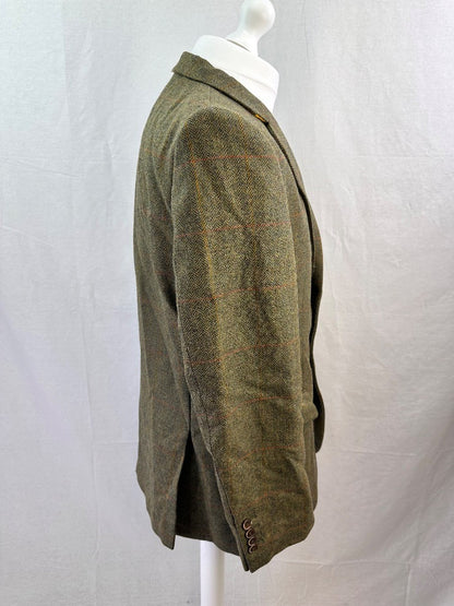 Lovat Harvie & Hudson Tweed Wool Blazer Size 44R Excellent Condition