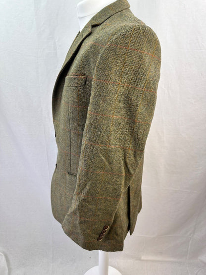 Lovat Harvie & Hudson Tweed Wool Blazer Size 44R Excellent Condition