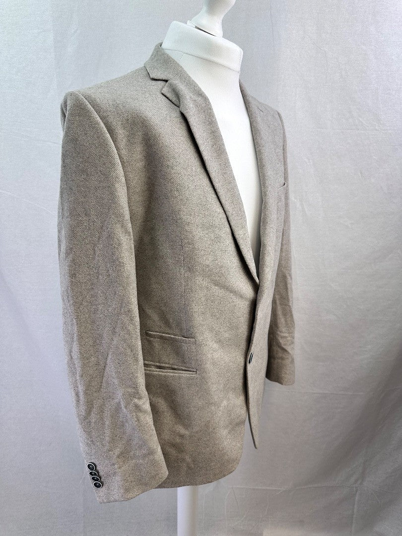 Common Sense Light Grey Wool Mix Blazer Size 46R Excellent Condition