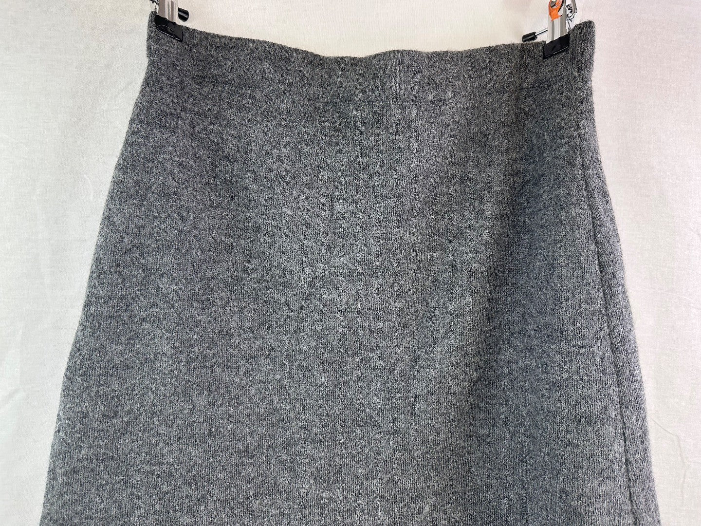 The Alpaca Collection Grey Knee Length Winter Skirt Size S Excellent Condition