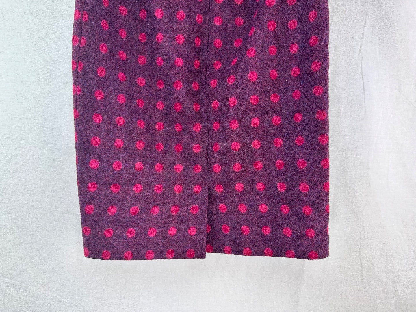 Dickins & Jones Moon Burgundy Red Spotty Winter Skirt Size 10 Excellent Condition