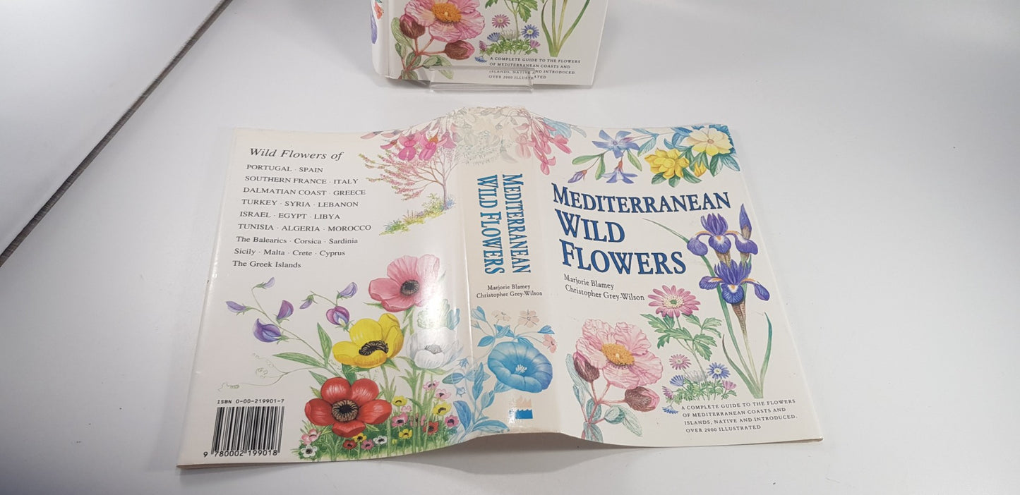 Mediterranean Wild Flowers By Marjorie Blamey & C Grey-Wilson 1993 H/B 1st Ed Ex Co