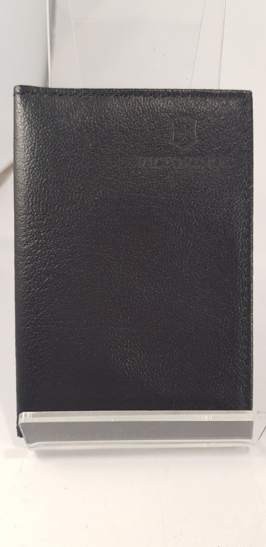 Victorinox Black Leather Card Holder 4" x 2.8" Excellent Condition