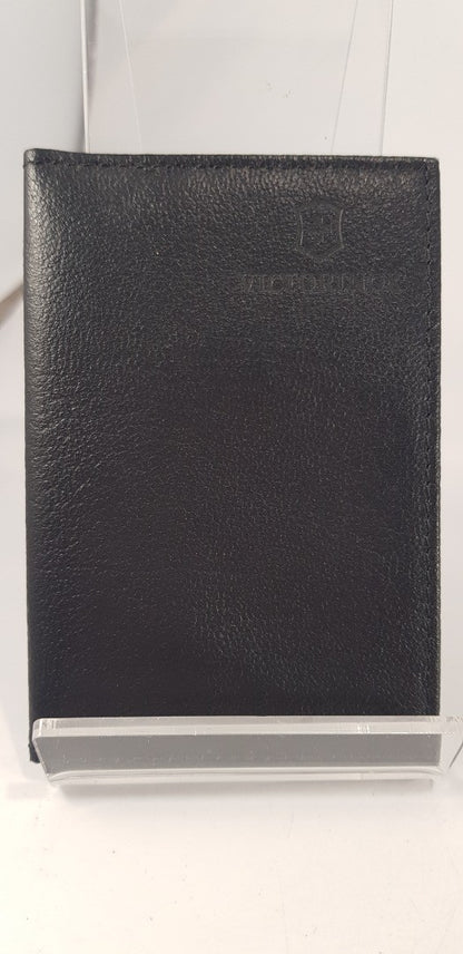 Victorinox Black Leather Card Holder 4" x 2.8" Excellent Condition