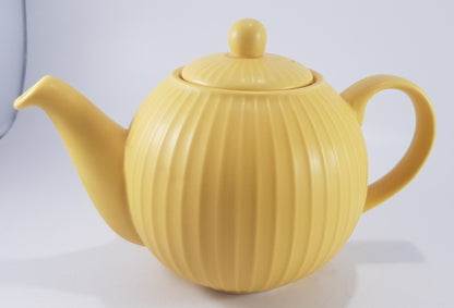 London Pottery Globe Sunshine Yellow 4 Cup Textured Teapot Excellent Condition