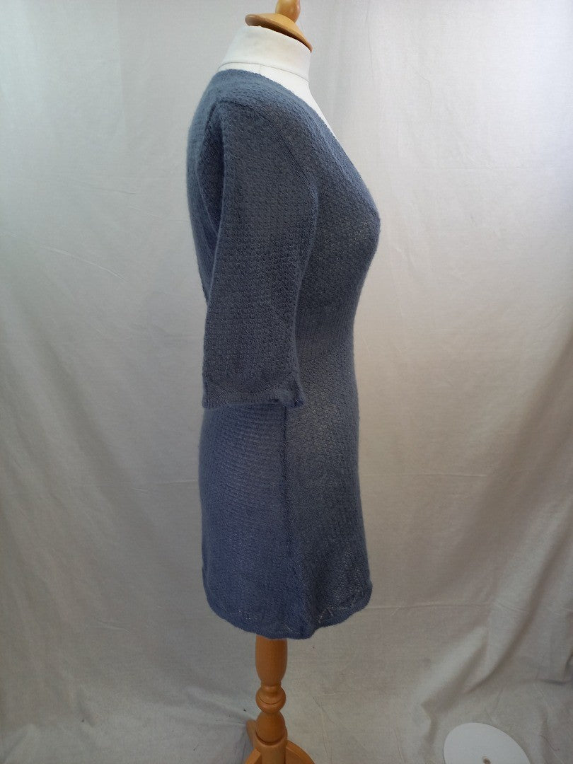 Freespirit Blue Knitted Jumper UK 14 Excellent condition