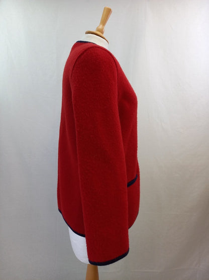 Giesswein Red Woollen Jacket Uk 16 Excellent condition