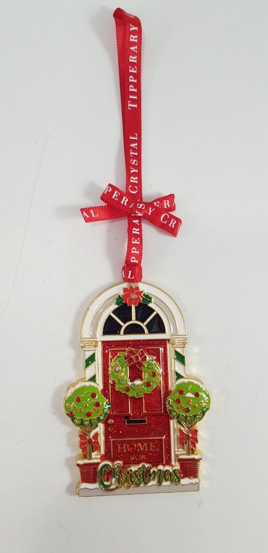 Tipperary Crystal 'Home for Christmas' Tree Decoration BNIB