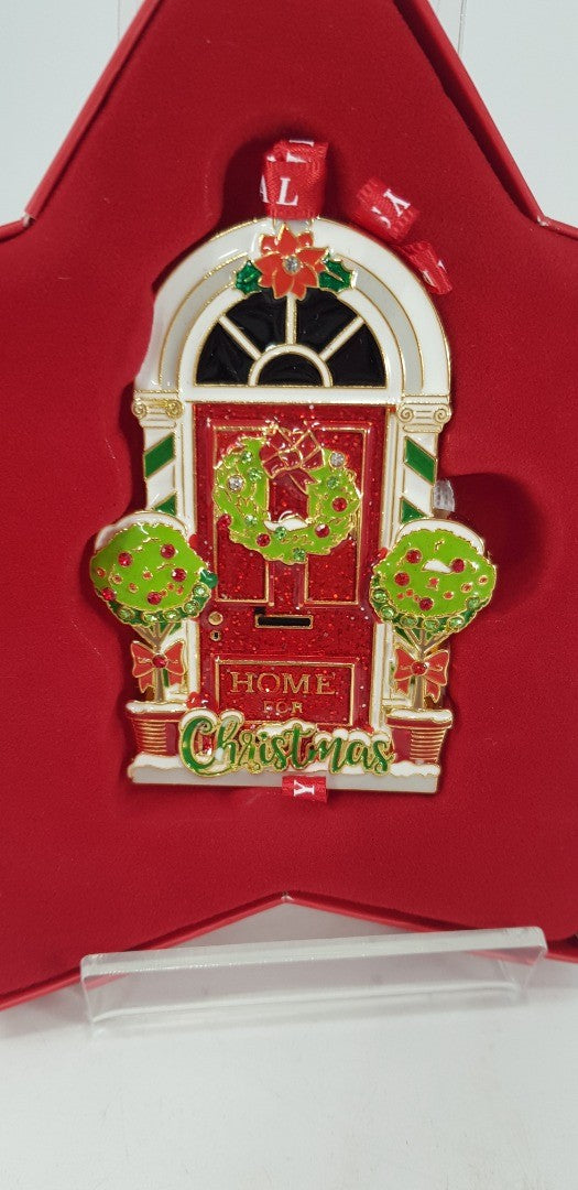 Tipperary Crystal 'Home for Christmas' Tree Decoration BNIB