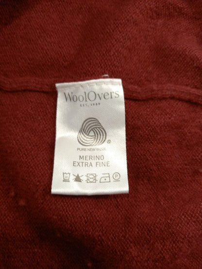 woolovers wool cashmere V neck jumper size S