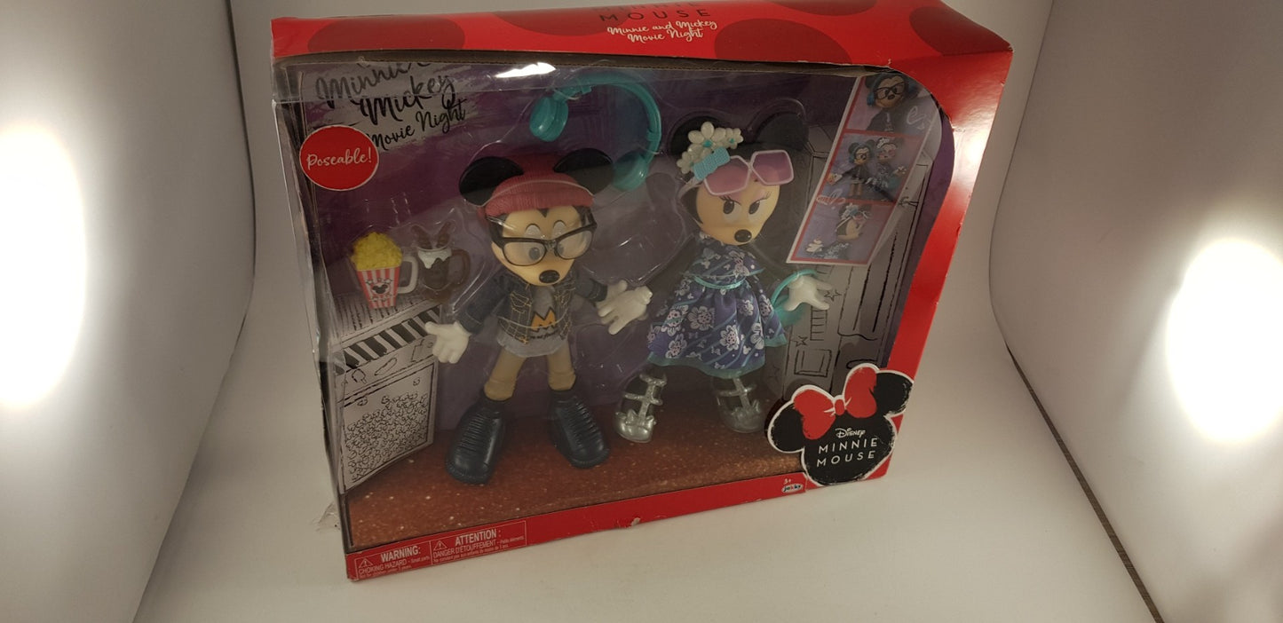 Disney Minnie & Mickey Mouse Movie Night Set BNIB