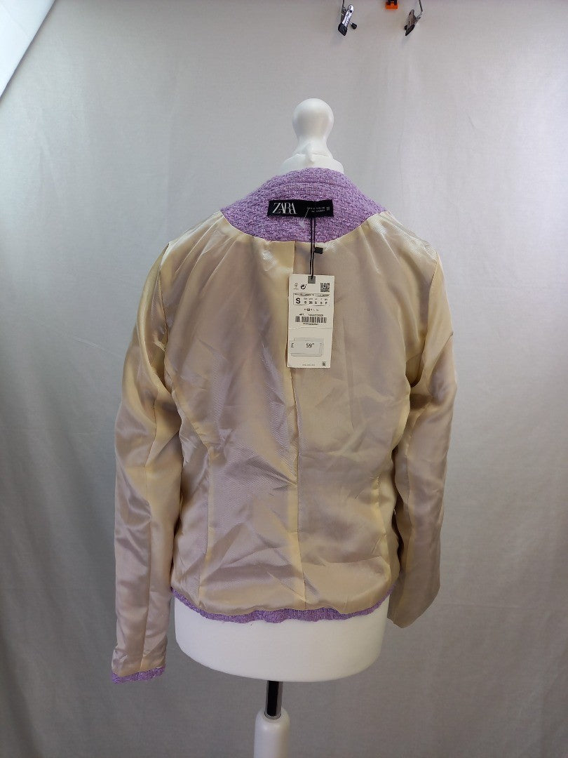 Zara Purple Blazer BNWT UK S