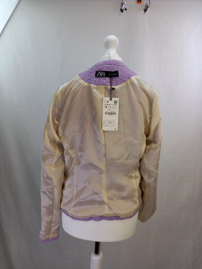 Zara Purple Blazer BNWT UK S