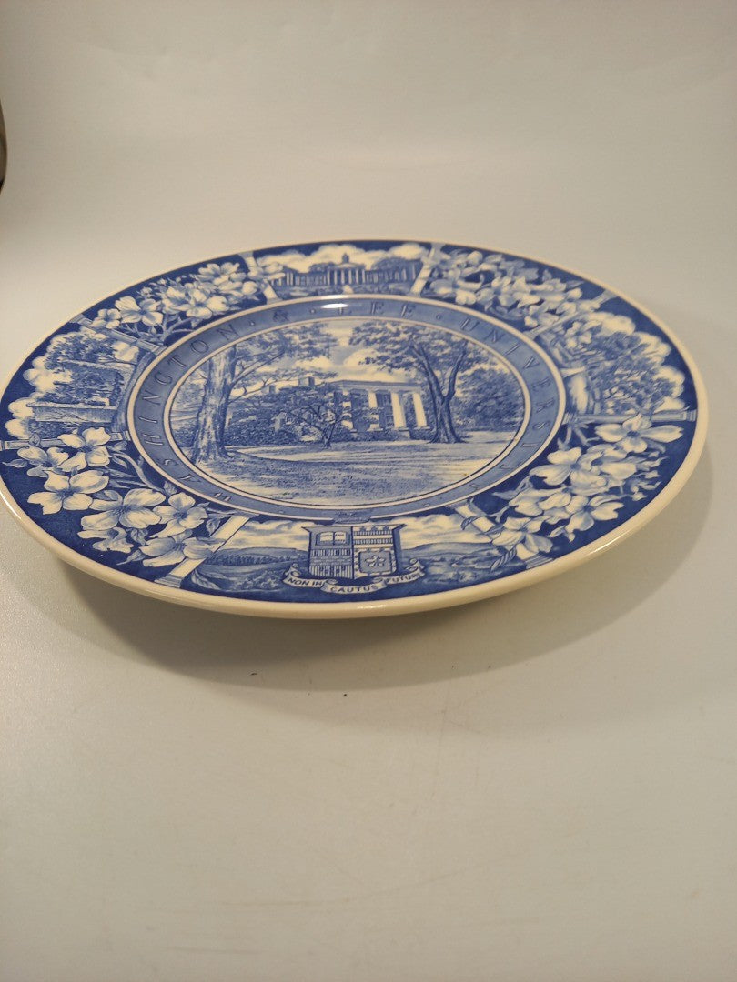 wedgewood blue white plate washington university