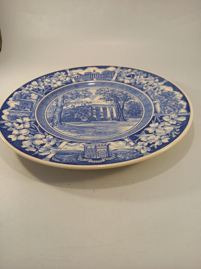 wedgewood blue white plate washington university