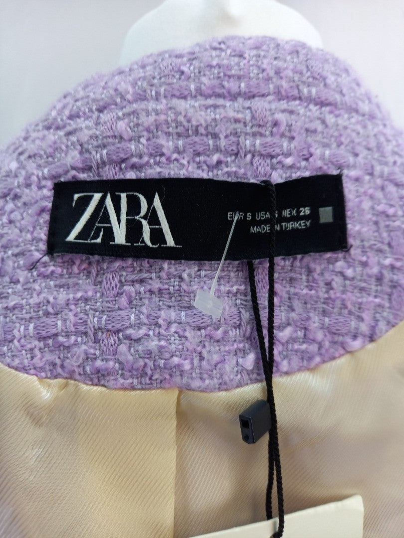 Zara Purple Blazer BNWT UK S