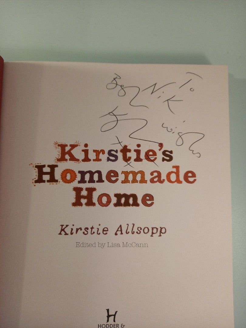 kirstie's homemade home signed book copy allsopp