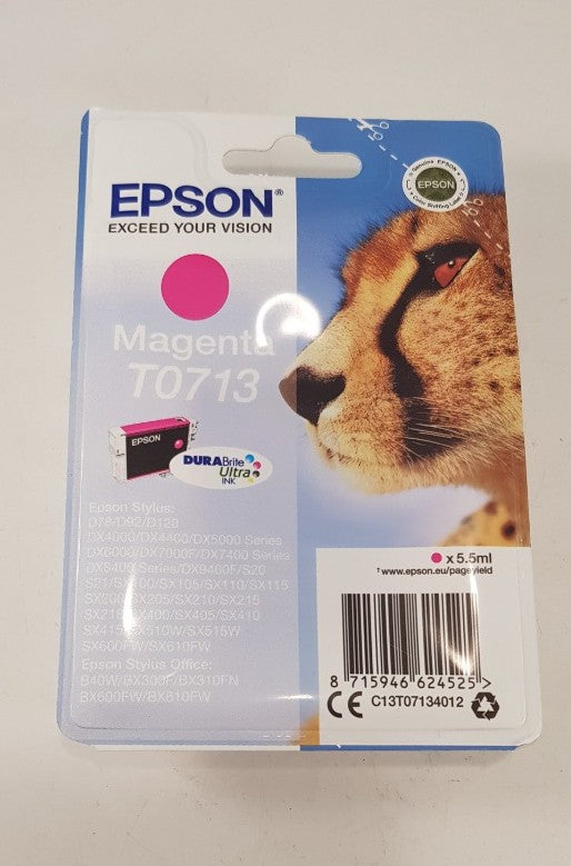 Epson T0713 Magenta Ink Cartridge Brand New