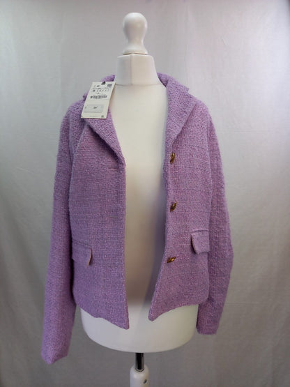 Zara Purple Blazer BNWT UK S