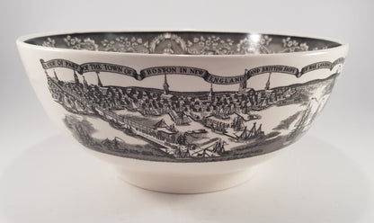 Wedgewood Boston Bowl Black 9.4" Excellent Condition Vintage