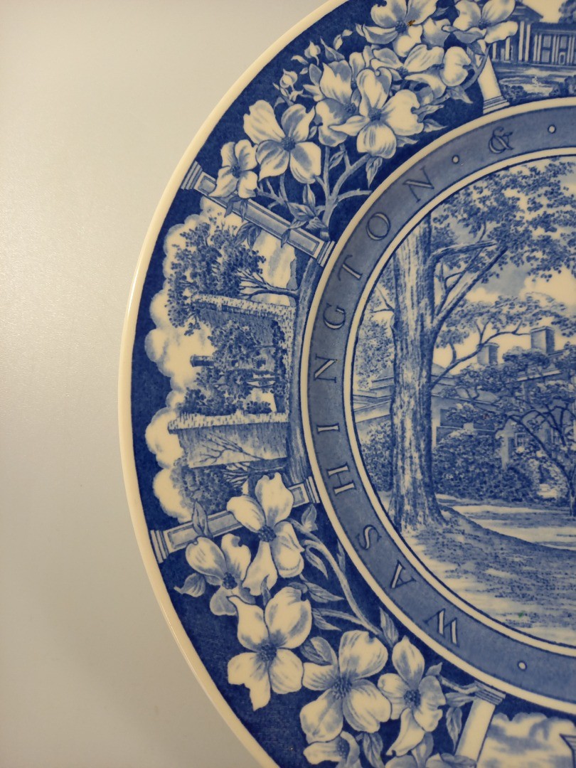 wedgewood blue white plate washington university