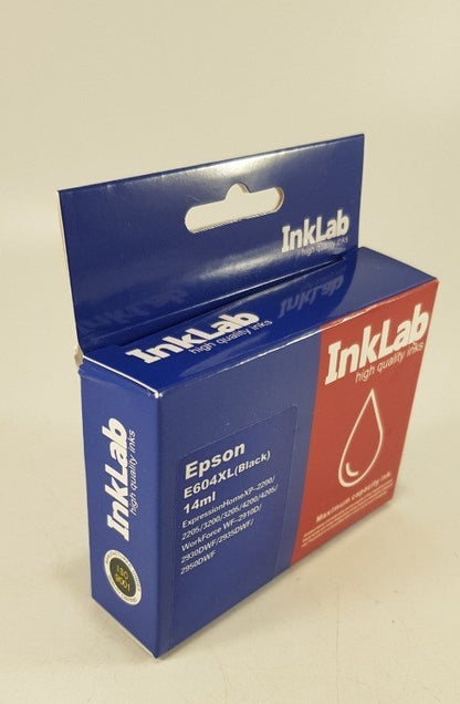 InkLab Epson E604XL Black 14ml Replacement Ink Brand New