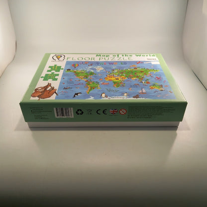 Amagenius World Map Puzzle 48 Piece Kids Complete Excellent Condition