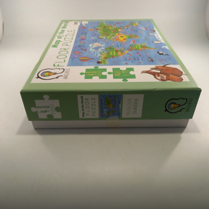 Amagenius World Map Puzzle 48 Piece Kids Complete Excellent Condition