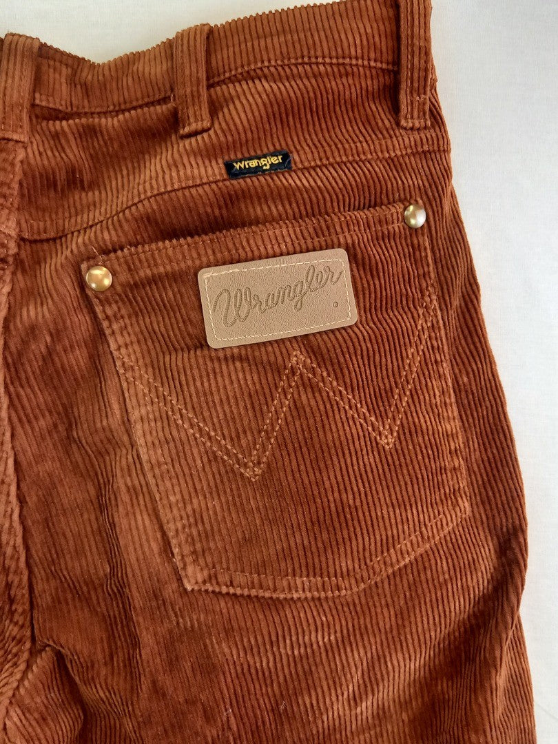 Wrangler Icons Rusty Brown Corduroy Jeans Mens Slim Fit - Size W29 L32