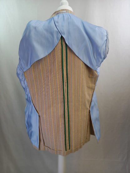 Gurteen Striped Blazer Boating Cotton 44R Excellent Condition