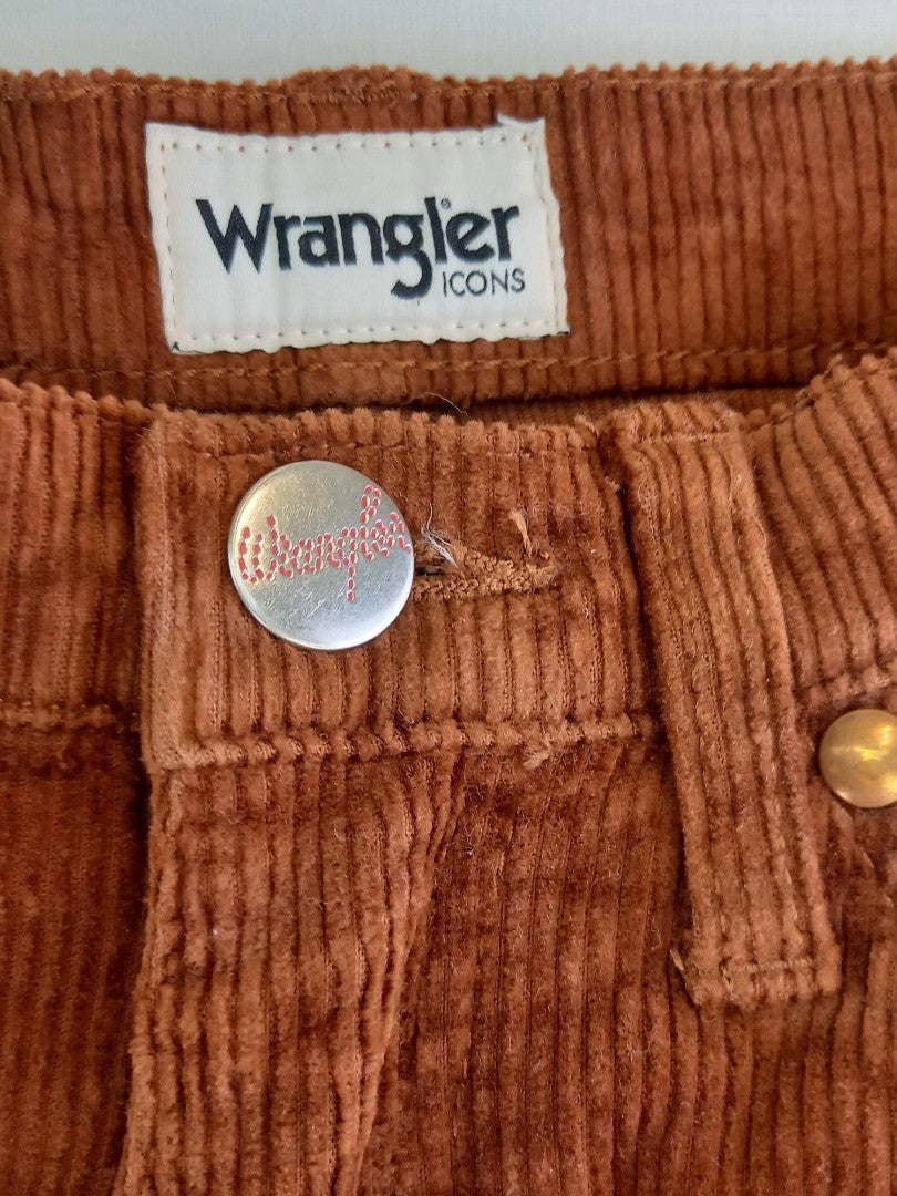 Wrangler Icons Rusty Brown Corduroy Jeans Mens Slim Fit - Size W29 L32