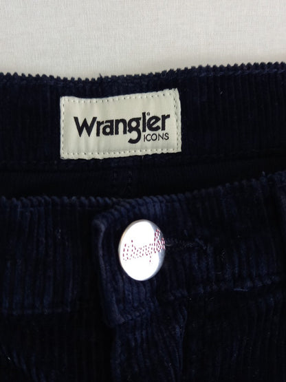 Wrangler Icons Navy Blue Corduroy Jeans Mens Slim Fit - Size W29 L34