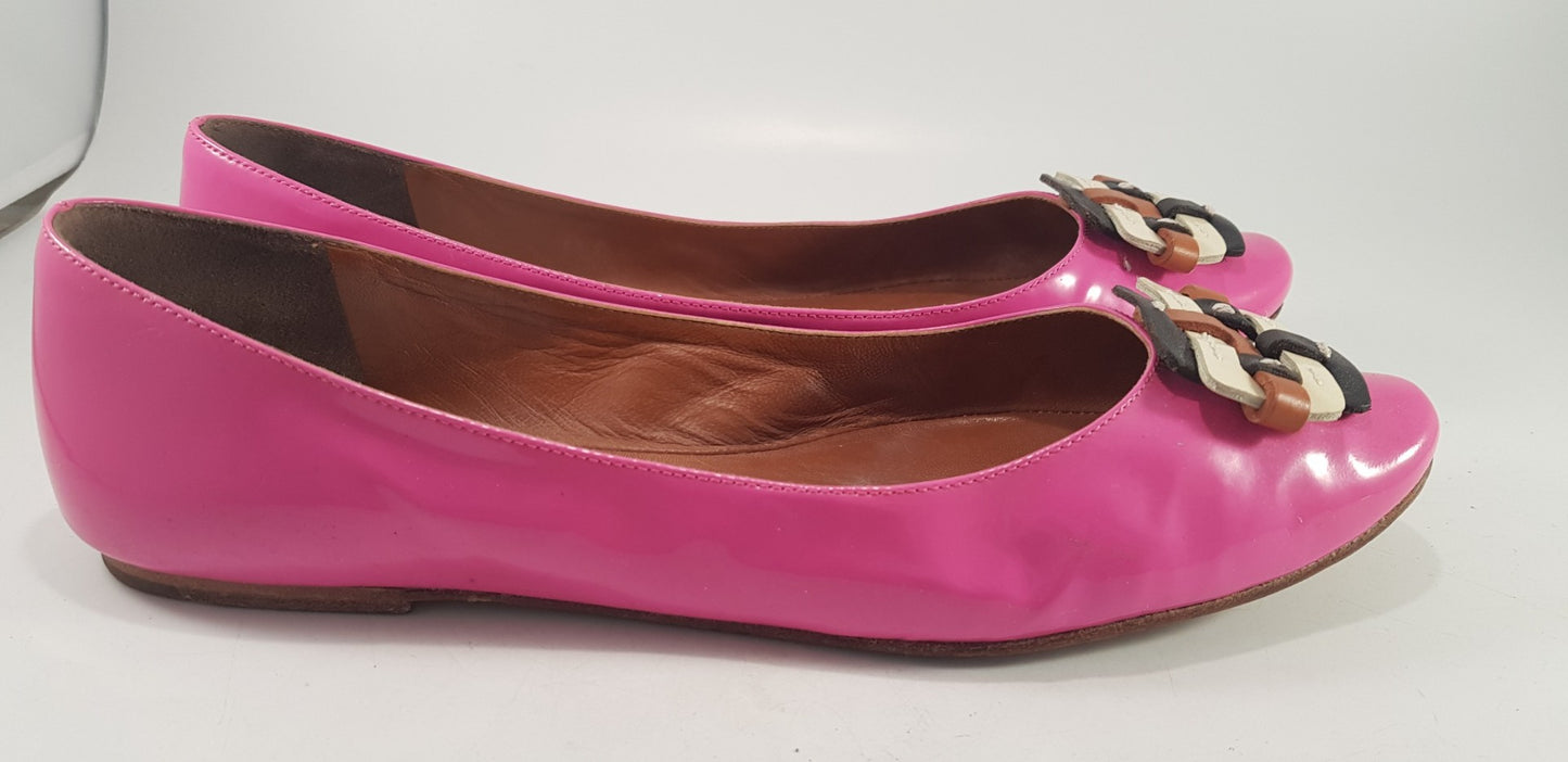 Celine Pink Patient Ballet Pumps Shoes Size 6 VGC