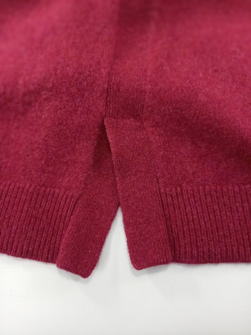 john lewis cashmere red jumper size 16