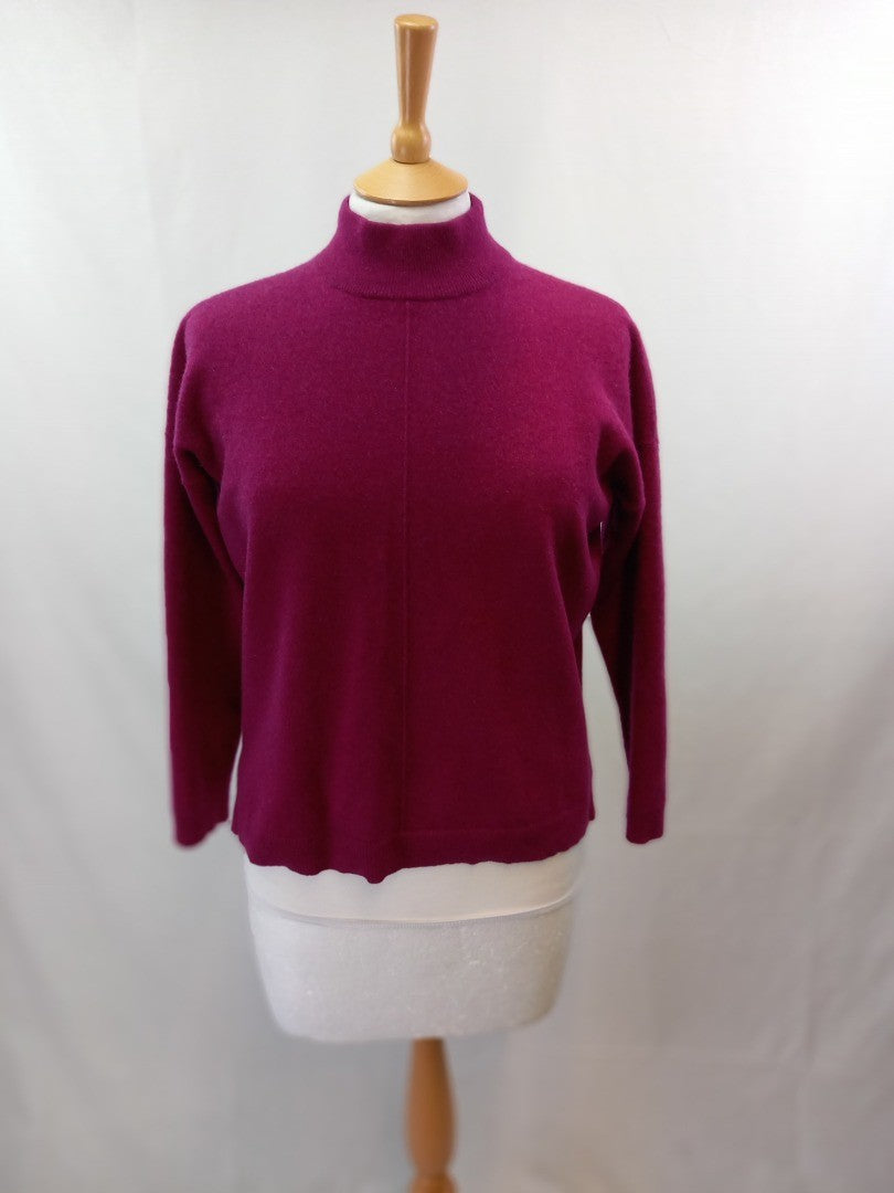 john lewis cashmere red jumper size 16