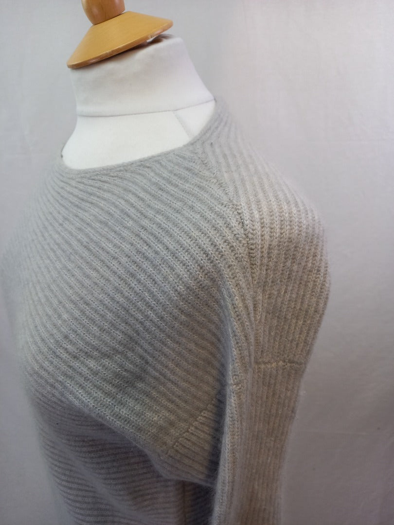 marks spencer cashmere jumper grey size 12