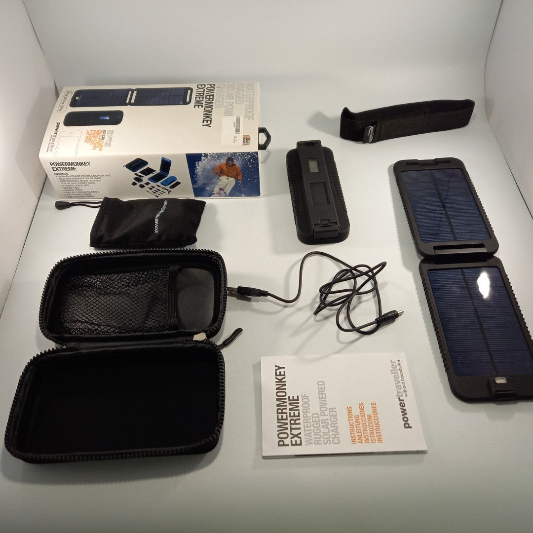 Power Monkey Power Bank Solar Panel Waterproof Outdoor Tested and Working