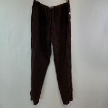 Sahara Linen Trousers Brown Womens UK M 100% Linen Excellent Condition