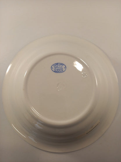 spode serving bowl with 6x dessert bowls copeland blue white