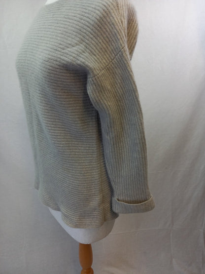 marks spencer cashmere jumper grey size 12