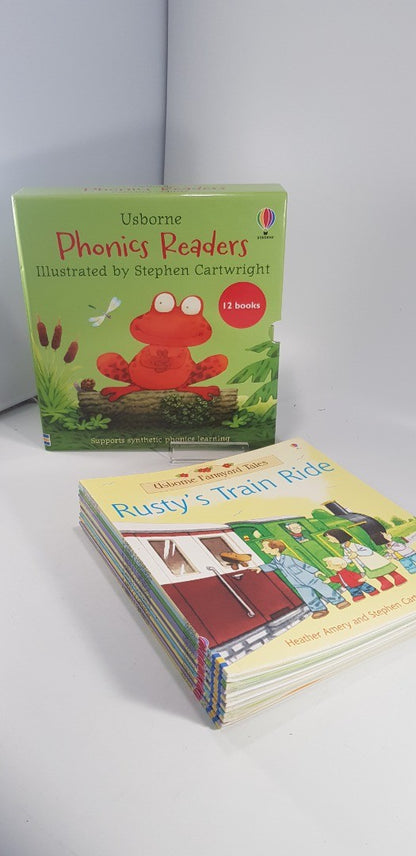 Usborne Phonics Readers 12 Book Gift Set Collection Excellent Condition