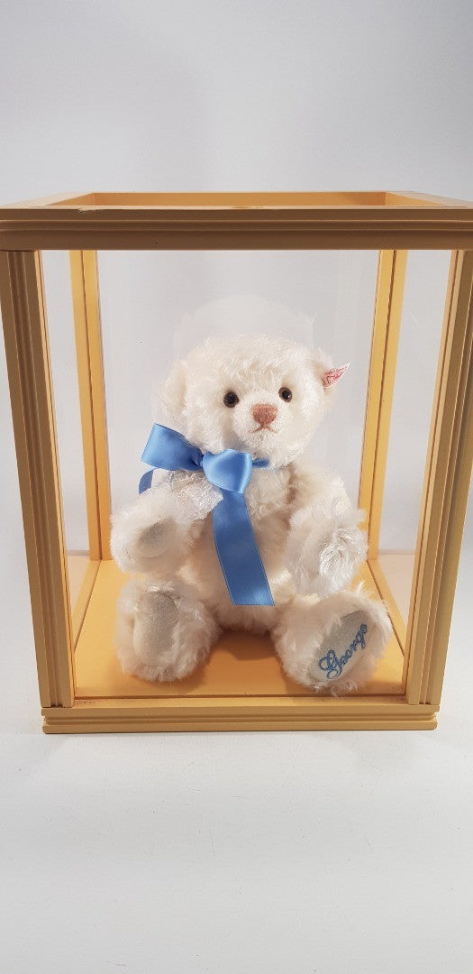 Steiff The Royal Baby Bear George In Case Number 4801 Excellent Condition