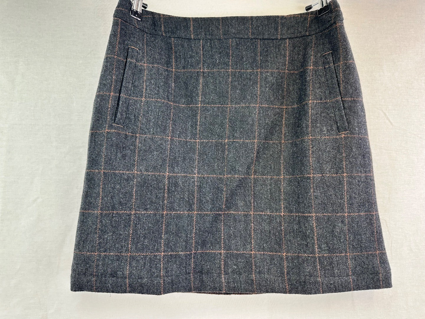 White Stuff Women's Roberta Check Skirt Grey Size 10 BNWT