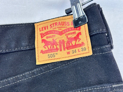 Levi Strauss 505 Jeans Men’s 34x30 Black