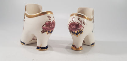 Masons Mandalay Compton Miniature Ceramic Shoe x2 Excellent Condition Vintage