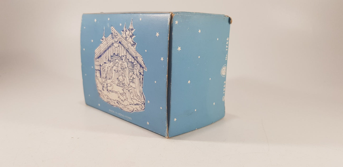 Small Plastic Nativity from 1962 Original Box Vintage