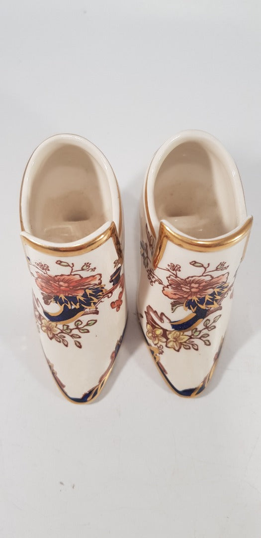 Masons Mandalay Compton Miniature Ceramic Shoe x2 Excellent Condition Vintage