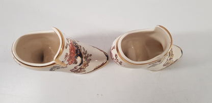 Masons Mandalay Compton Miniature Ceramic Shoe x2 Excellent Condition Vintage