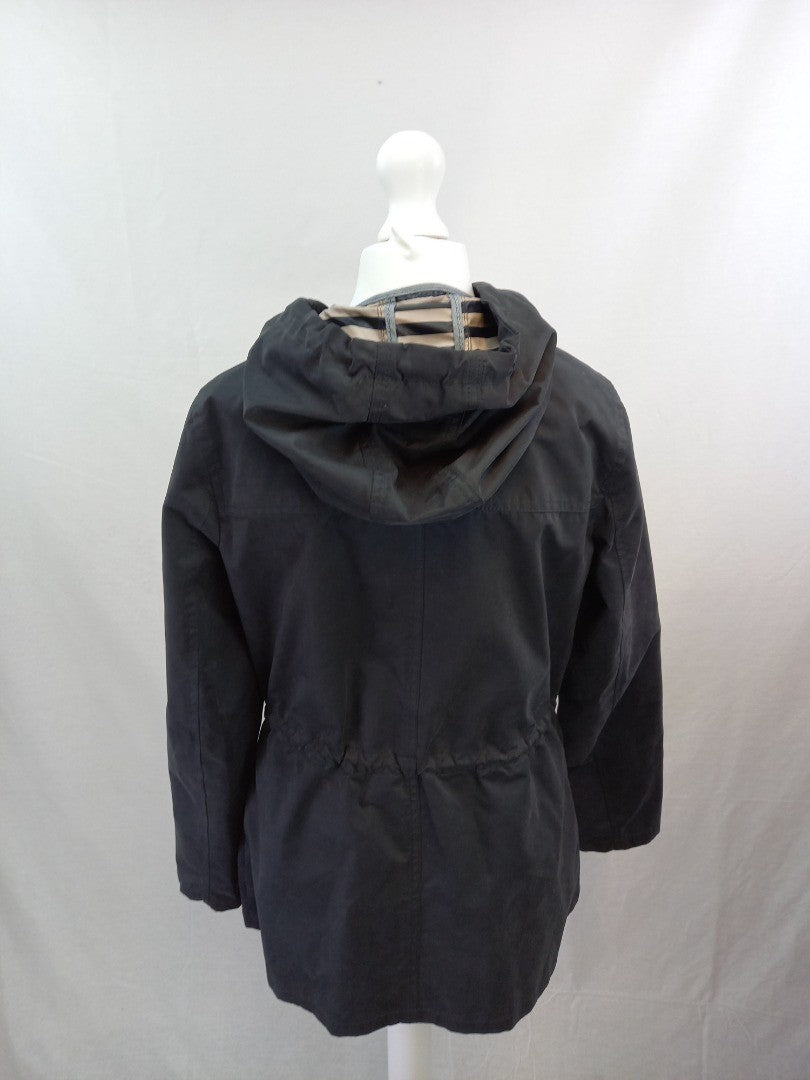 fat face raincoat navy size 10 full zip toggles