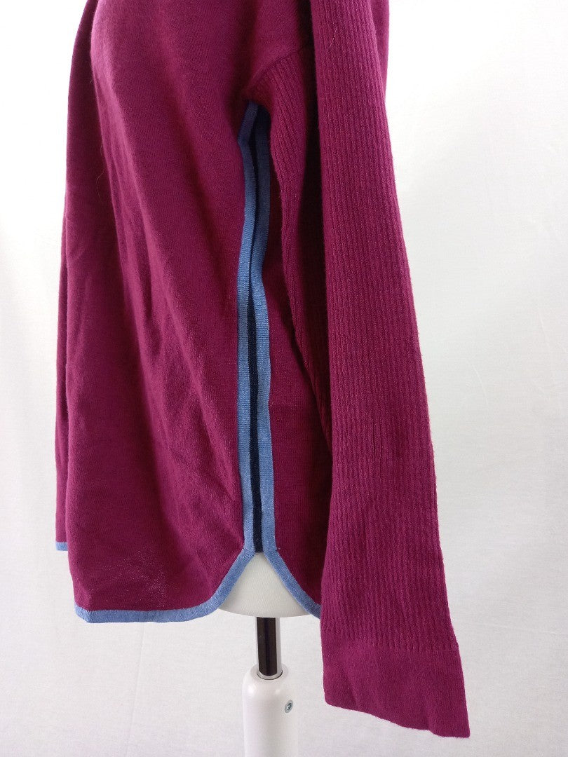 white stuff jumper BNWT pink blue navy size 12 wool cotton mix buttons